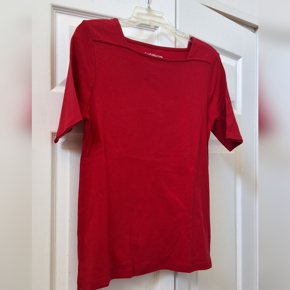 💥SALE💥Croft&Barrow, Medium, Red Womens top - Picture 5 of 6